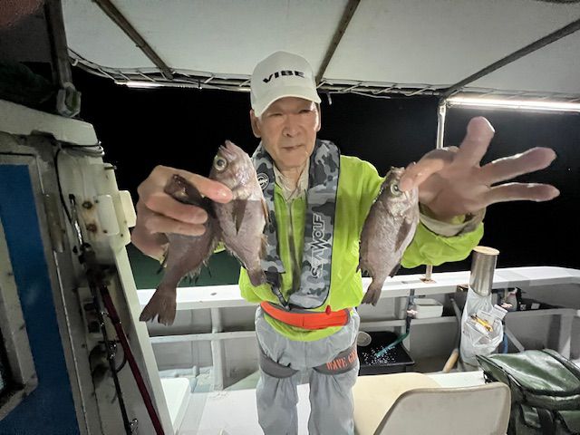 8月3日半夜メバルの画像